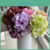Flowers Silk Hydrangea 18in Realistic Wedding Home Decor Photography Gift Props