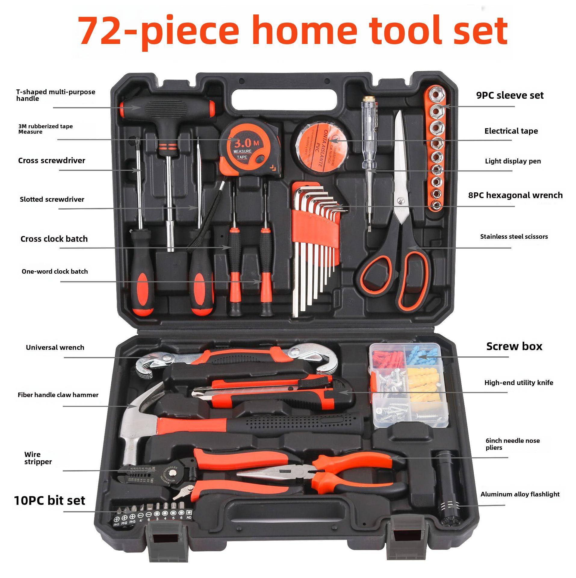 

Набор бытовых электро- и ручных инструментов: Комплексный набор для деревообработки и ремонта