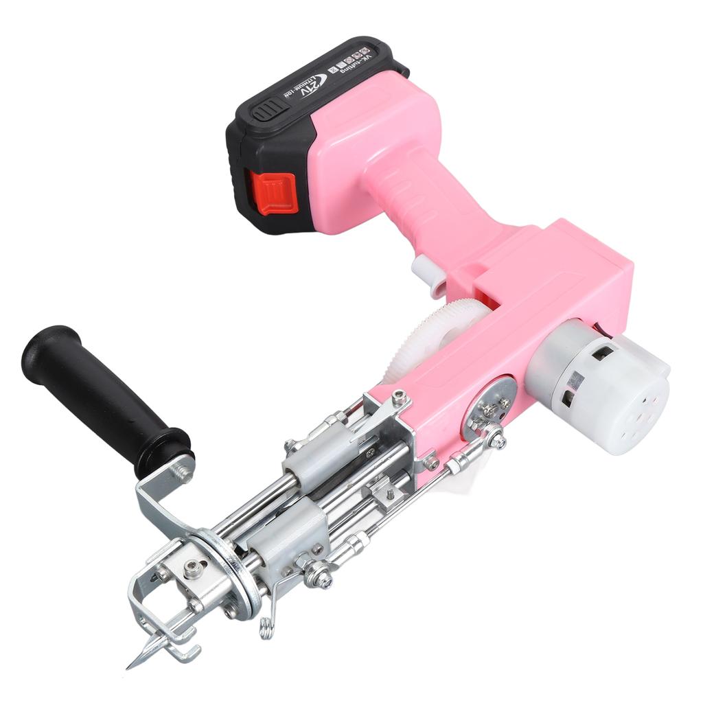 Rug Tufting Gun Set 2 In 1 Multifunctional Cordless Electric Rug Gun Machine Kit 100‑240V US Plug