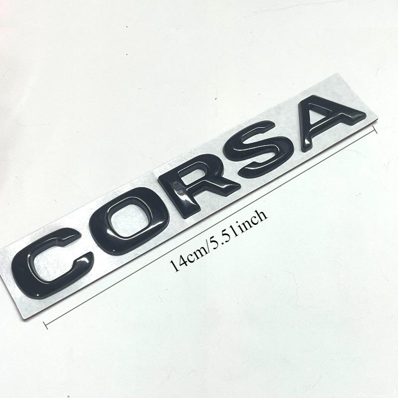 Nuovissimo Emblema Logo Lettere ABS OPEL COSRA Adesivi per Auto Badge per Paraurti Posteriore Coda Bagagliaio Auto Styling Accessori Auto Per Opel Corsa
