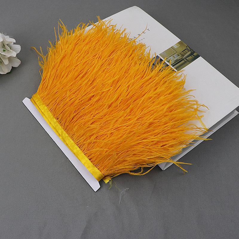 Ostrich Feather Lace Cloth Bandwidth 10-15Cm Stage Performance Clothing Decoration Accessories Lace Feather Ribbon