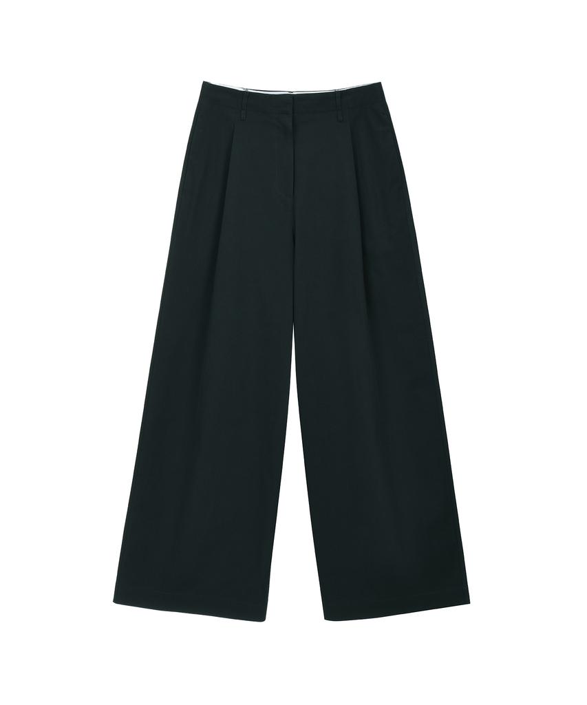 Kwinseulaebis Clean-Cut Cotton Tuck Waist Pants