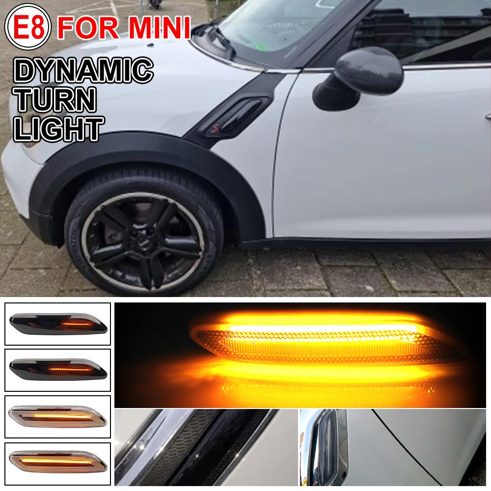 Dynamische LED-Seitenmarkierungsleuchte für Mini Cooper R60 R61 2010-2017 2016 2015 LED-Laufblinker für Mini Countryman