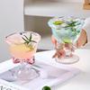 Bowknot Glass Cup High Foot Goblet For Women Sweet Wine Cocktail Cup Ice Cream Cup High Appearance Level Design