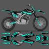 PowerZone Custom Graphics Backgrounds Decals Motorcycle Stickers Kit For HONDA CRF125F 2019 2020 2021 125cc Number Name 06