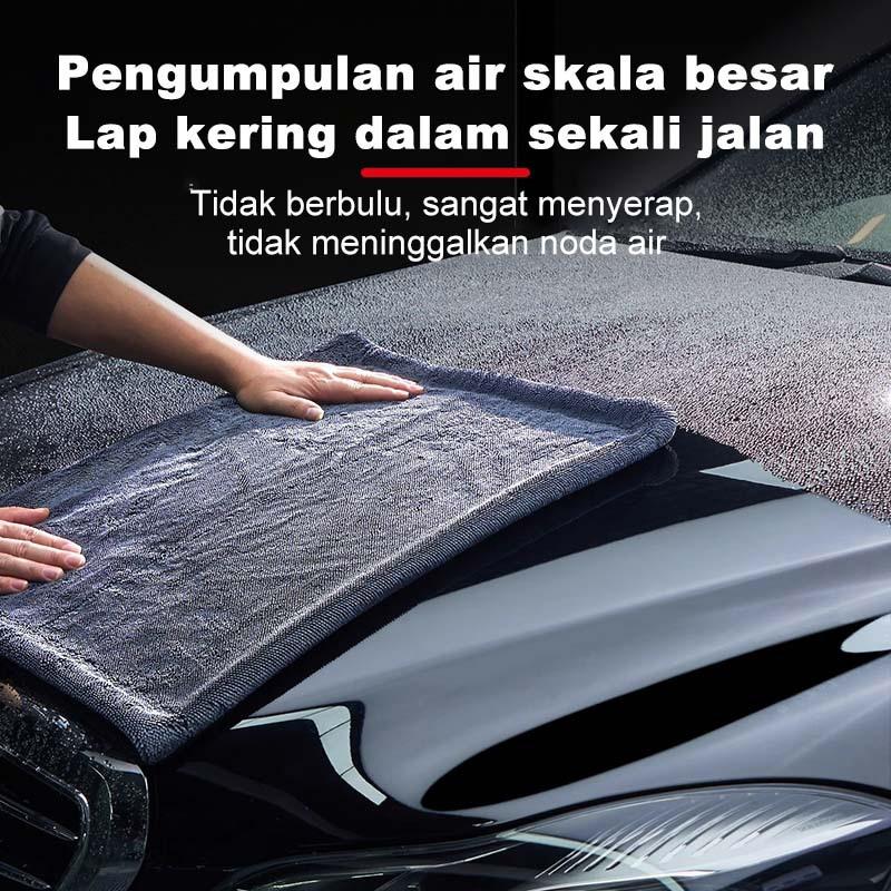 Microfiber Drying Towel Twisted Pile 2 Sides 1200 Gsm Thick Microfiber Cloth Super Absorbent Car Motorcycle Drying Cloth