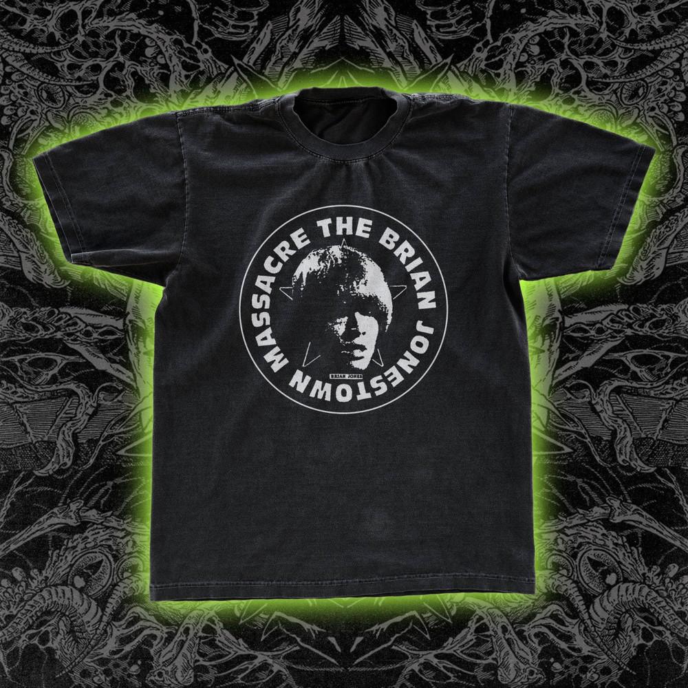 ВИНТАЖНАЯ Черная футболка группы The Brian Jonestown Massacre Все размеры XZ922 Унисекс Футболка S