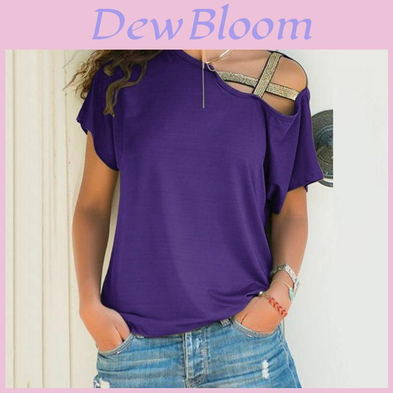 Premium Quality Womens Loose Blouse Casual Shirt Top Short Sleeve For Daily Comfort