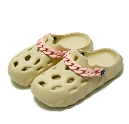 

2024 New Summer Women s Slippers Platform Sandals Couple Slippers Hollow Breathable Fashion Shoes Indoor Home Slippers Women 45 светло-зеленый