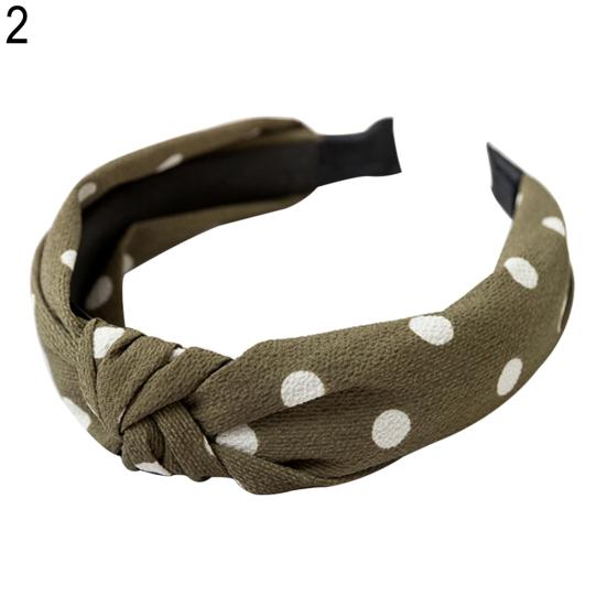 Fashion Bowknot Polka Dot Women's Cloth Hairband Headband Hair Accessories