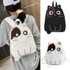 New Arrival 20l Canvas Cat Backpack For Girls And Boys Soft And Durable With Lovely Print