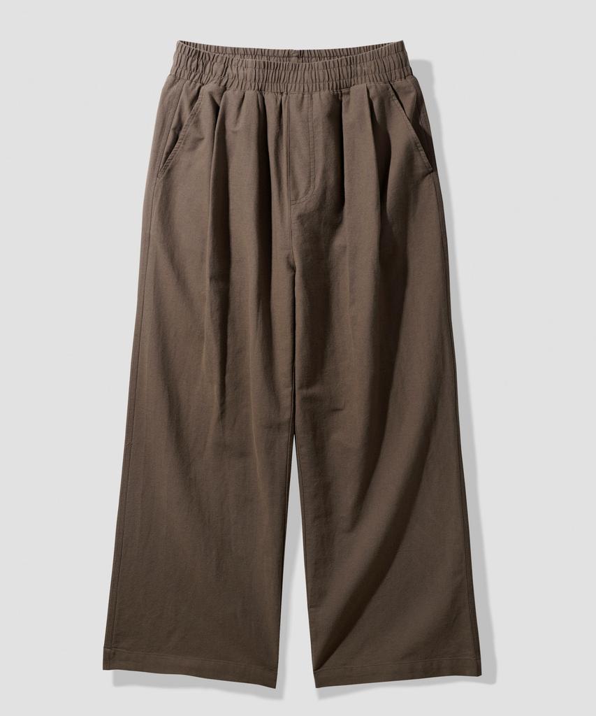 PERSTEP Cool Mix Linen-Like Flare Fit Long Pants Light Brown Khlp4703
