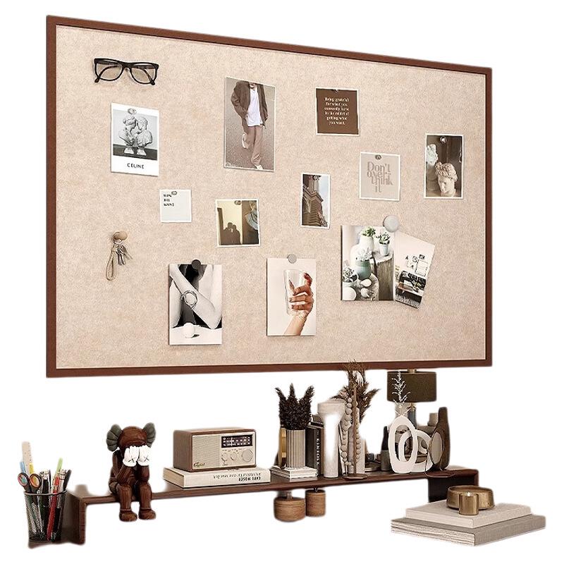 Настенная доска для фото из шерстяного войлока - Наклейка-доска пожеланий из пробки без гвоздей Random Color 30x40CM