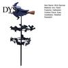 Spooky Seasonal Yard Accents Witch Garden Wind Spinner, Halloween Resin Statue Stake, Bats Weather Resistant Lawn Art And Spinner for Outdoor Pathway