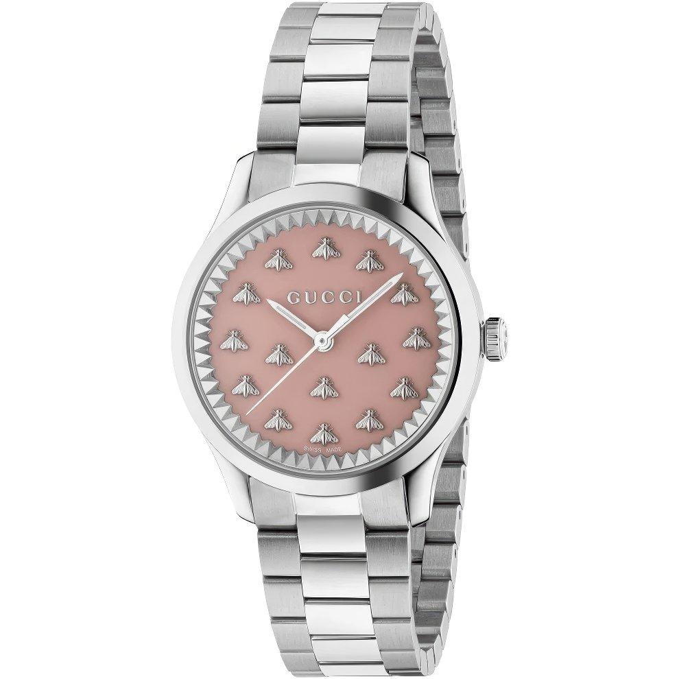Gucci YA1265033 G-Timeless Pink Dial Ladies Watch