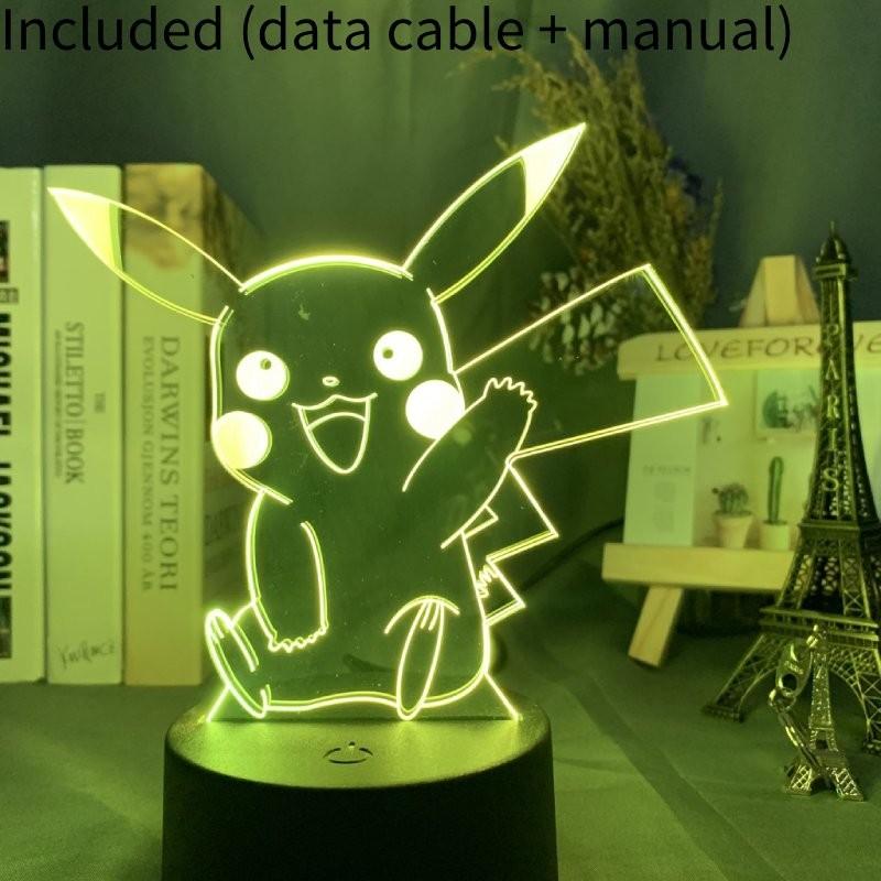3d Characters Usb Night Light Touch Change Color Seven Colors Lamp Table