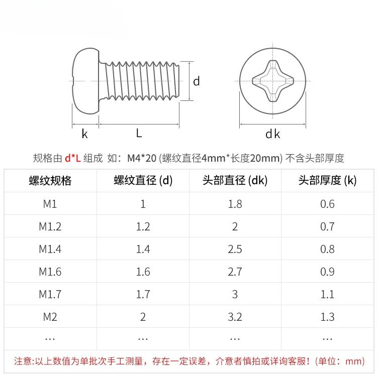 10 PCS M1 M1.2 M1.4 M1.6 M2 M2.5 M3 M4 M5 M6 M8 X 3 4 5 6 8 10 12-50mm TA2 GR2 Titanium Button Phillips Pan Head Screw Bolts