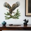 Vintage Eagle Pine Tree Wall Sticker Chinese Style Self Adhesive Office Living Room Decor