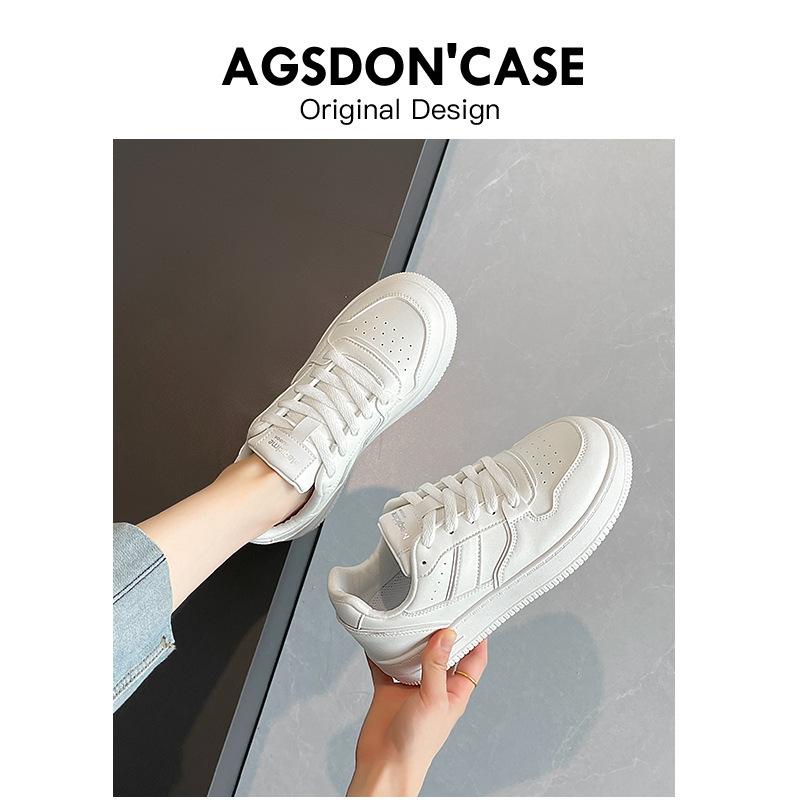 Augustine spring new platform student sports shoes Hong Kong style casual board shoes