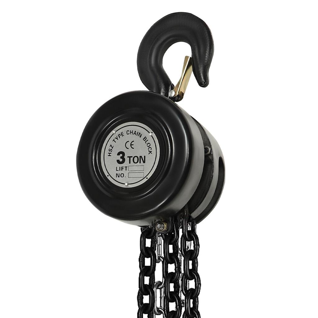 6614 Lb 3Ton Lever Block Chain Hoist Ratchet Come Along Puller 10FT Chian Lifter