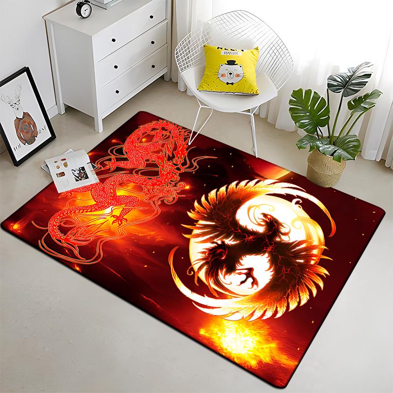 Chinese Five Elements Tai Chi Eight Diagrams Carpet Living Room Children's Carpet Home Decor Carpet Door Mat Rugs for Bedroom
