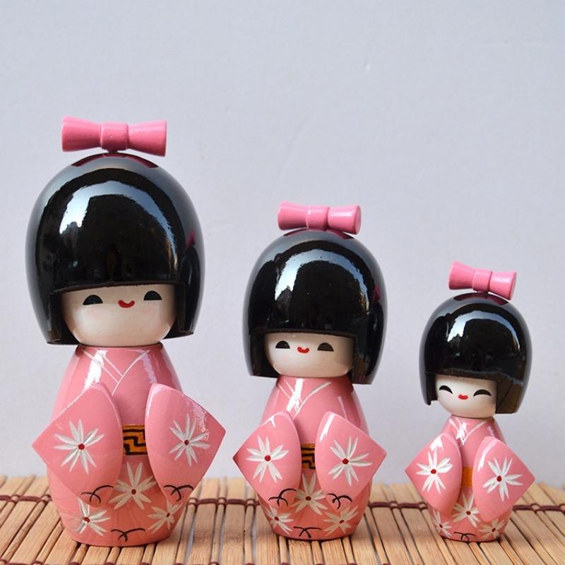 Japanese Kimono Doll Puppet Japanese Style Small Colorful Doll Model Small Ornament Little Colorful Kids Children's Toys Gifts