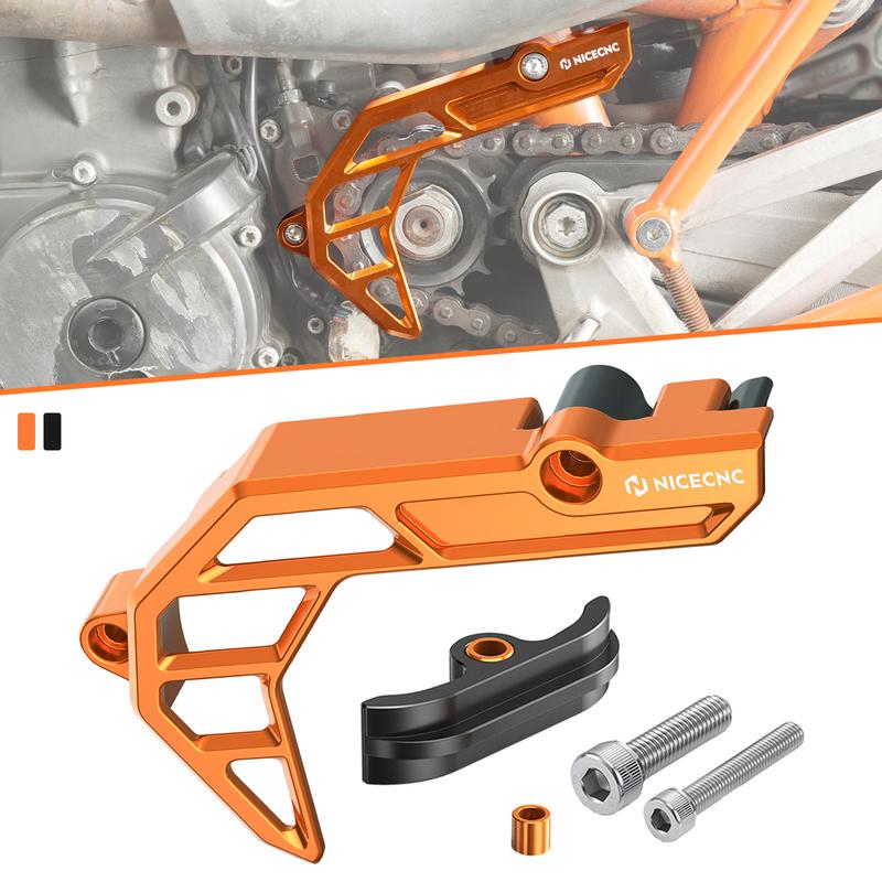 NICECNC Motorcycle Engine Case Saver Sprocket Chain Guard Cover for KTM 690 SMCR 690 Enduro R 690 SMC R 2009-2023 2024 2025