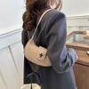 New Retro 2025 Bag Women's Fashion Versatile Texture Crescent Commuter Messenger Bag High-end Shoulder Armpit Bag