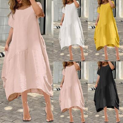 Women Dresses Short Sleeve Dress Women's Dress Plus Size Maxi Dress For Women
