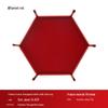 Hexagonal Velvet Dice Tray: Portable, Foldable PU Storage for Tabletop Games