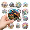 50 Dinosaur Series Graffiti Stickers Cute Animal Stickers Water Cup Computer Skateboard Waterproof Decorative Stickers