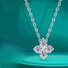 Moissanite Pandent Necklace Certified Lab Diamond Sterling Silver Dainty Necklaces for Women