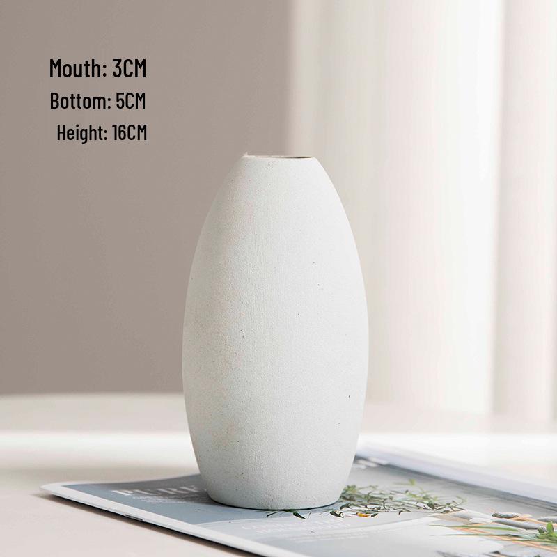 Nordic Ceramic Vase for Dried Flowers - Ideal for Living Room and Dining Table Decor; Perfect As Photo Props and Literary Ornaments.