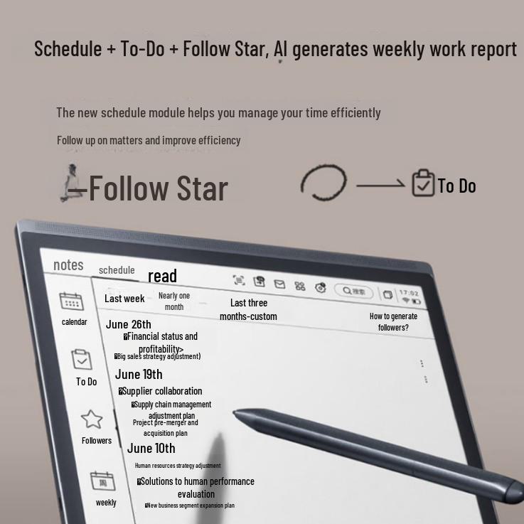 iFLYTEK Smart Office X3/X3Pro Voice Transcription E-ink Notebook