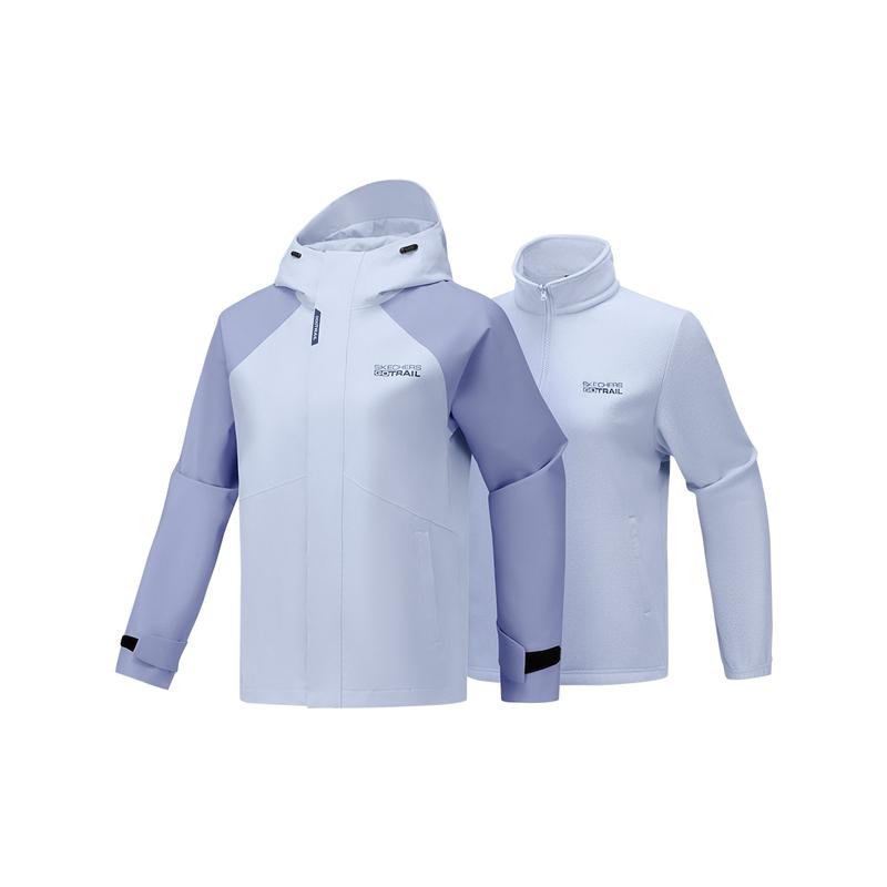 Skechers Skin-Friendly Comfortable Long Sleeve Zipper 3L Waterproof Breathable Jacket Women jackets P425W190-026P XL
