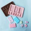Chocoladevorm 3D Magnetronbestendig Siliconen Mooie Cupcake Snoepvorm Bakgereedschap