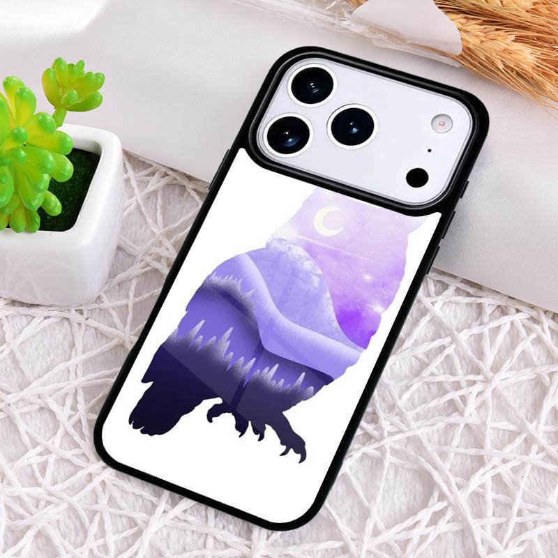 Landscape Mountain Night Sky Phone Case for iPhone 17 Air 16 15 11 12 14 13 Pro Max Shockproof Cover