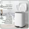 Kitchen Trash Can 20L With Soft Close Lid And Pedal Removable Inner Bucket 28Cm X 35Cm X 45H Cm White
