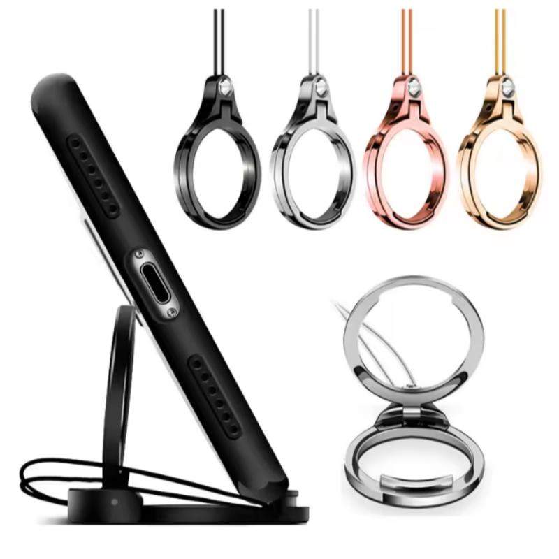 Für Handy-Ring-Hängeseil 360-Grad-Fingerring-Lanyard Handyhalter Metallständer Handy-Riemen