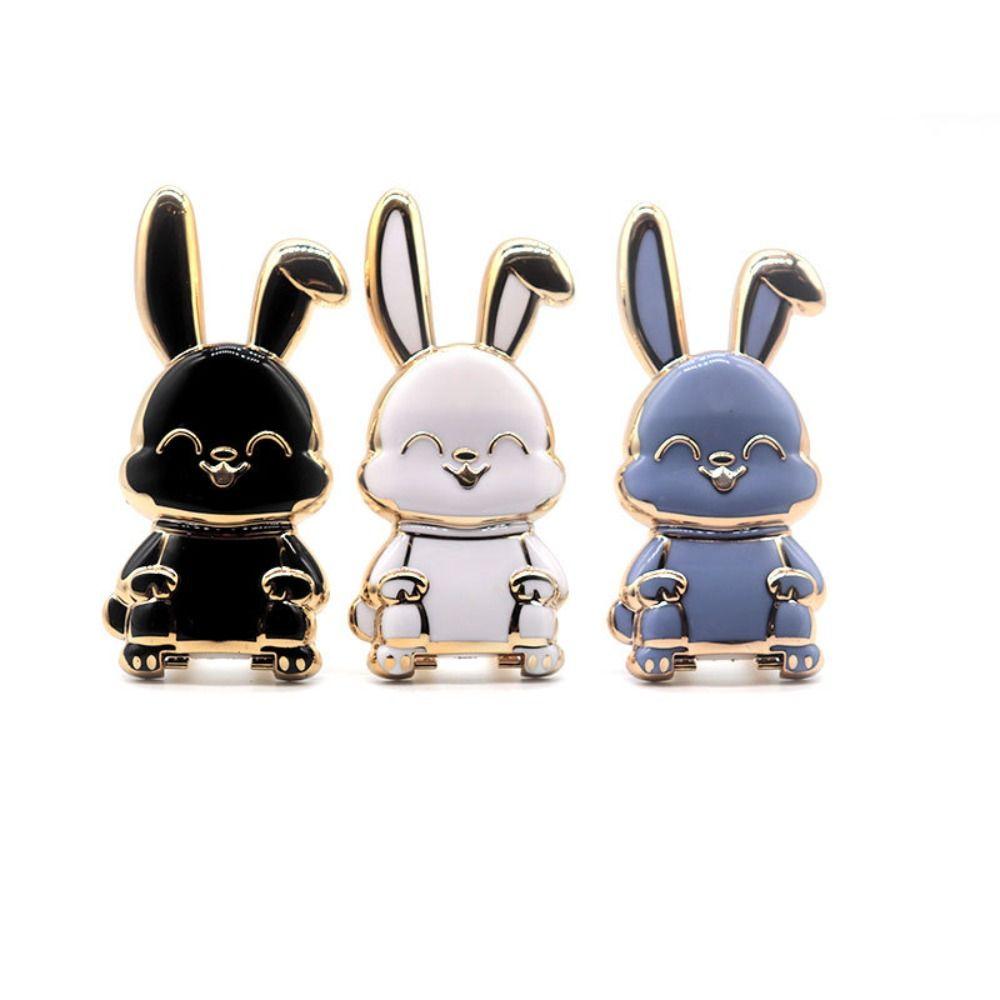Support Lazy Ring Buckle Phone Stand Pull Rod Support Mobile Phone Holder Rabbit Ring Bracket