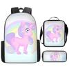 Backpack Unicorn Unicorn Animal Student School Bag, Digital Color Printing Animation Cartoon Backpack
