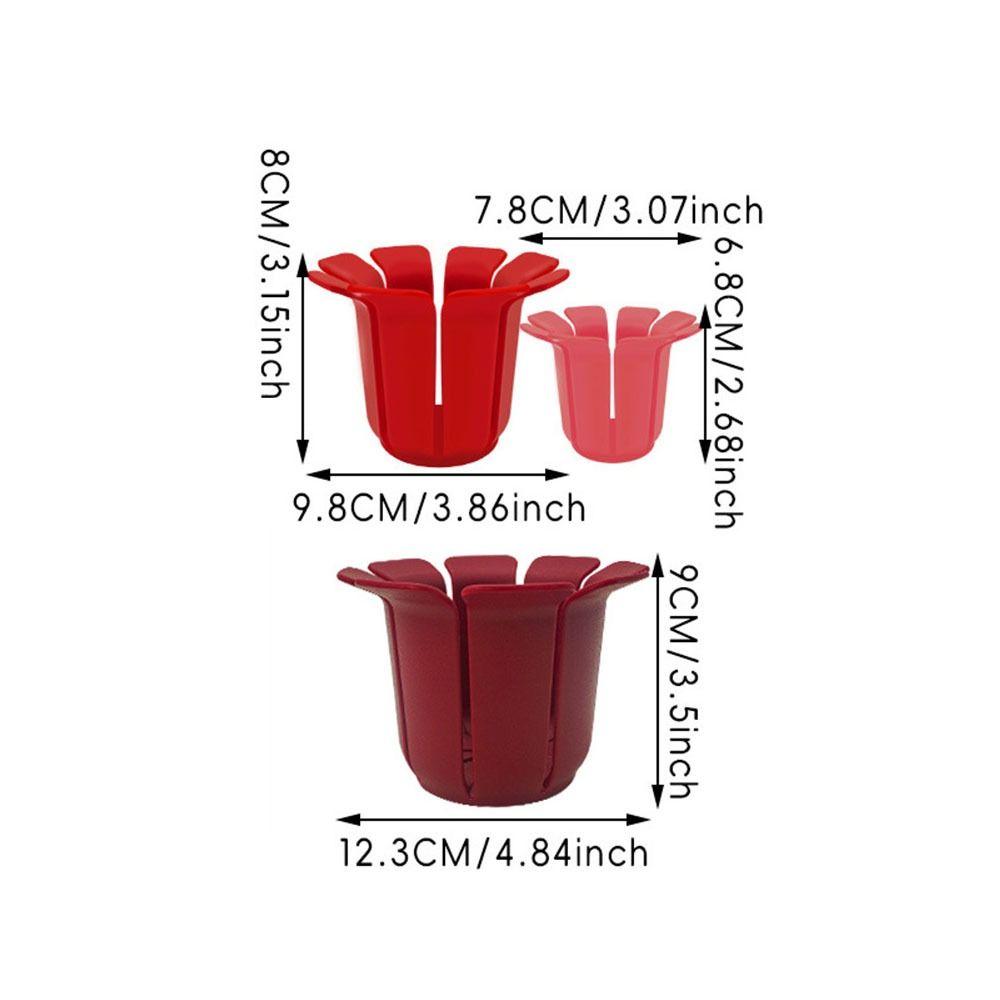 Non Slip Grip Fruit Slicer Cup Lace Design Lemon Slice Holder  for Meat Tomato Potato Lemon