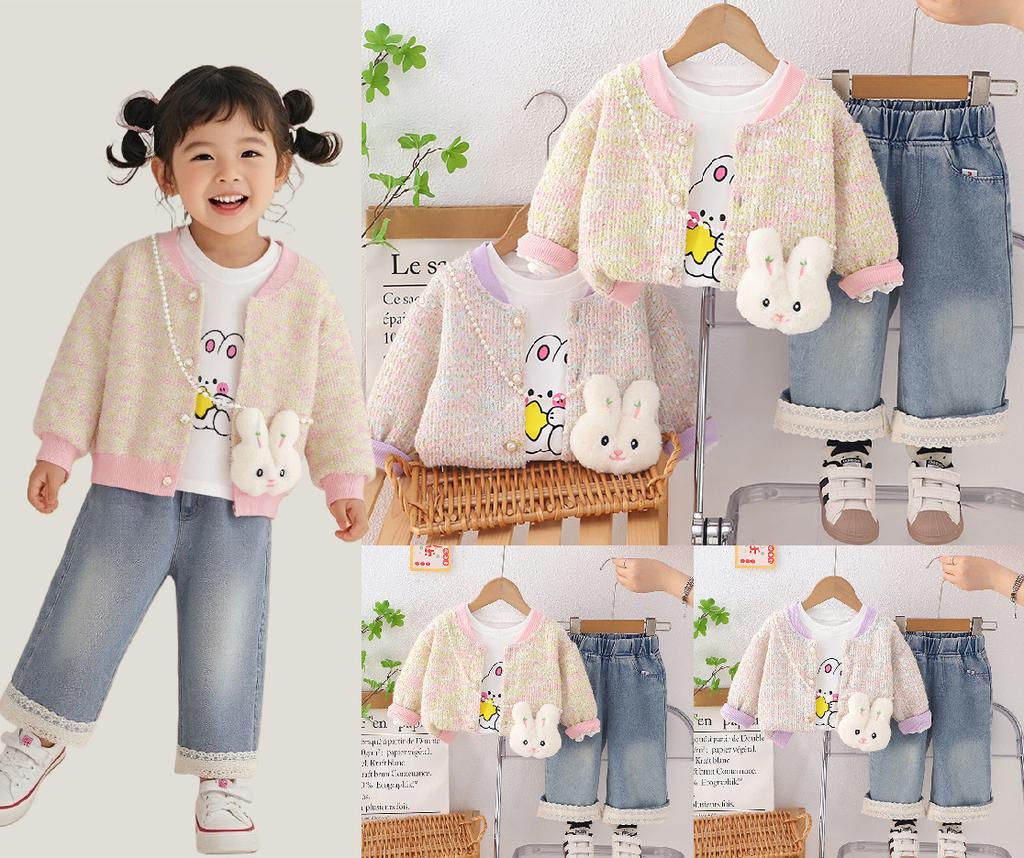 Dětská ležérní souprava s dlouhým rukávem, pohodlné každodenní oblečení