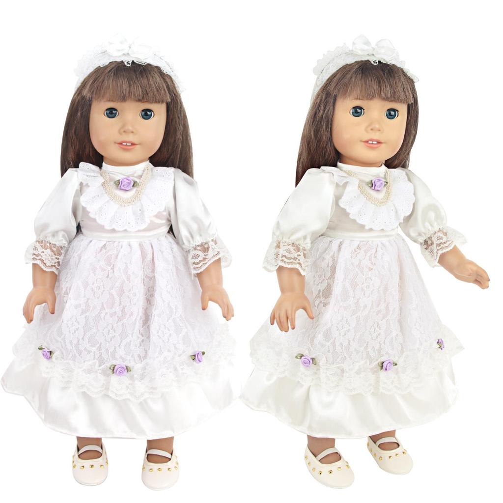 Lace Dress & Headband Set for 47cm Dolls - Hot Selling Doll Clothes & Accessories