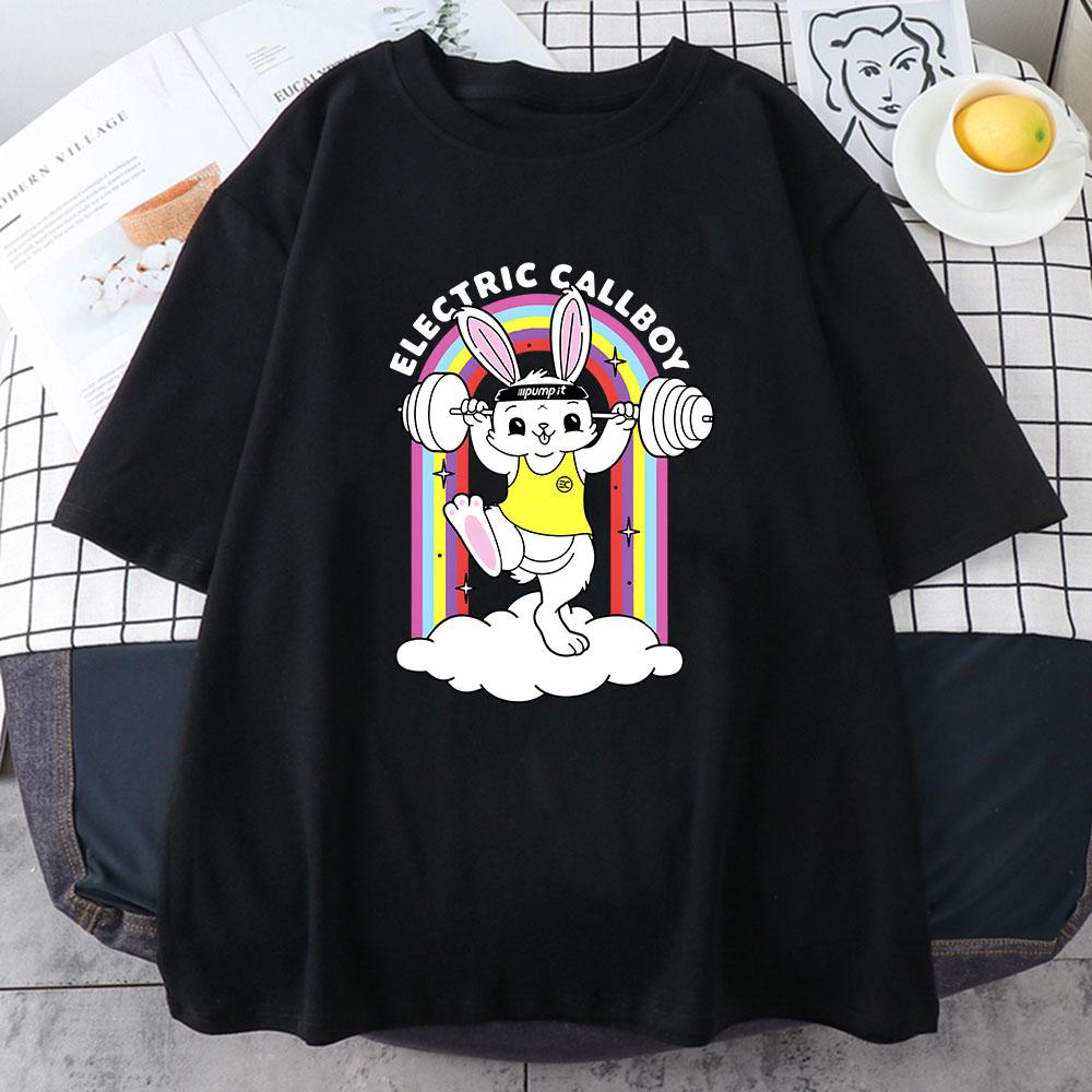 

Boy s Band Electric Callboy T-shirts Grunge Style Graphic Printing T Shirt Women/Men Tees Short Sleeve Cotton Soft Tshirt XS чёрный