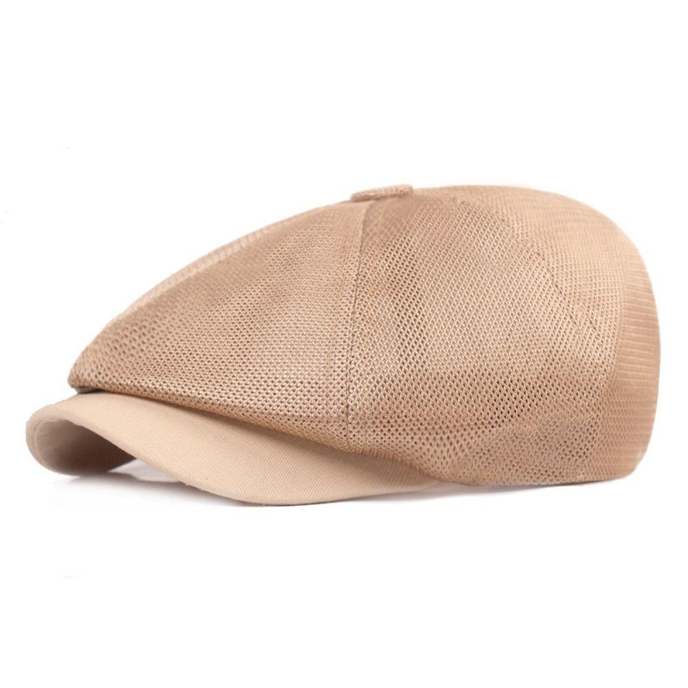 

Breathable Beret Hats Sun Protection Sun Hat Casual Flat Caps Men хаки
