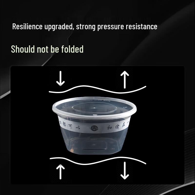 Einweg-Runde Lebensmittelbehälter mit Deckeln