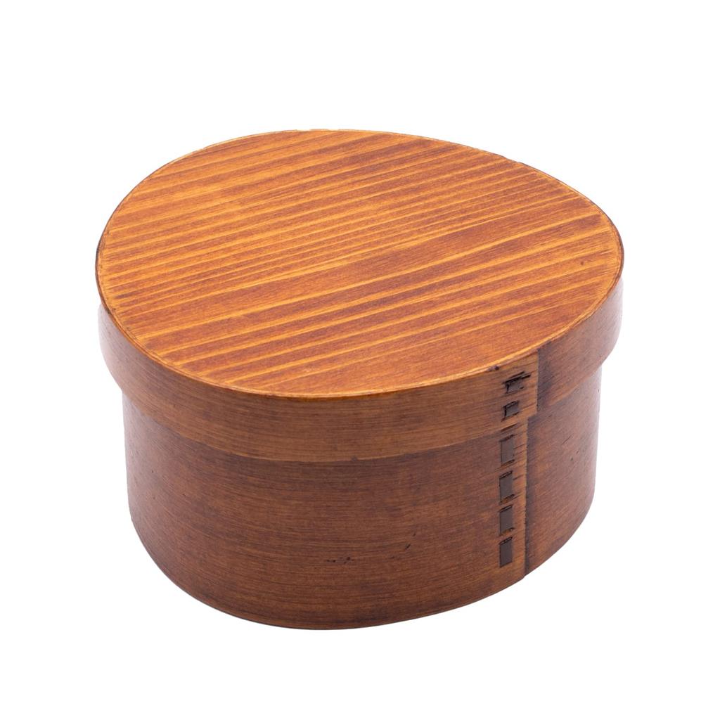 Bentwood Bento Lacquered 14 X 8 Rice Ball Box, Wood, Approx. Cm, Single-Tier, Shape, A-10-273073