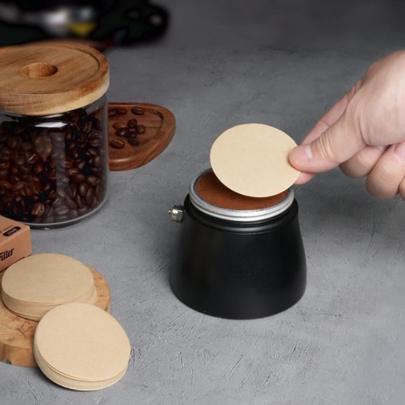 100 ks Papírové filtry na espresso 51/53/58 mm Puková síťka Pro kávovary s portafiltrem Delonghi Breville Nástroje Kávový filtrační papír