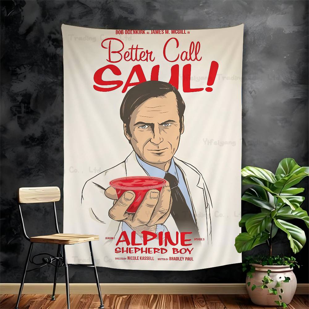 Better Call Saul TV Series Printed Large Wall Tapestry Hanging Tarot Hippie Wall Rugs Dorm Home Decor